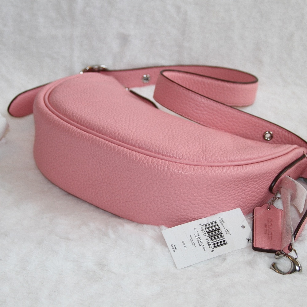 NWT COACH Luna Shoulder bag Pink Leather Purse Handbag - Picture 7 of 8